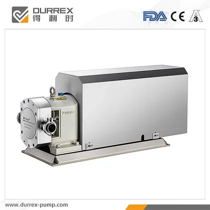 Condensed milk transfer lobe pumps