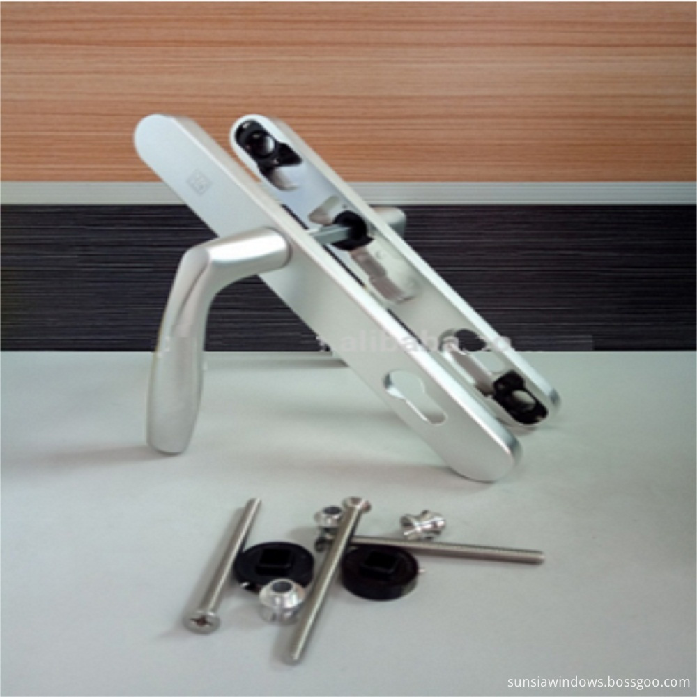 aluminum window and door handle set doubel sided key door handle lock 7