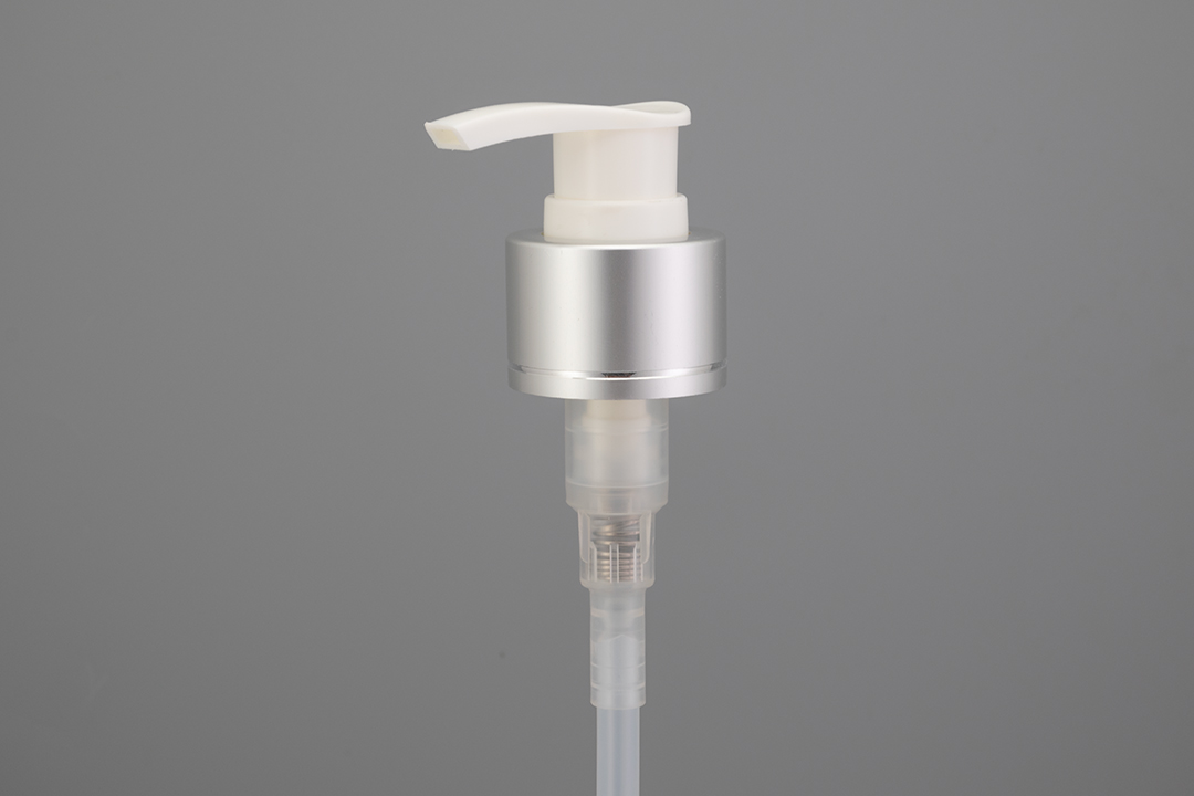 28/410 Matte Silver Up-Down Lock Lotion Pump
