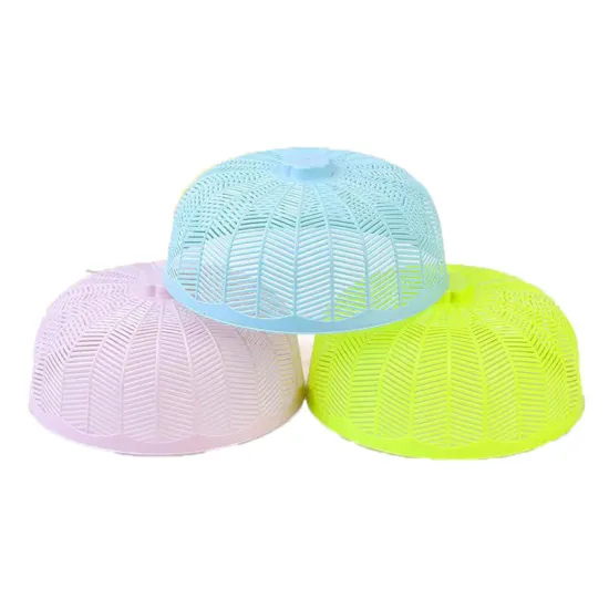 Transparent Mosquito-Proof Round Fruit Dishes Cover: A Multi-functional Hot Food Cutlery Protector for Your Kitchen - 2024 Model