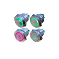 5A/250VAC Waterproof Light Metal Methbutton Switch