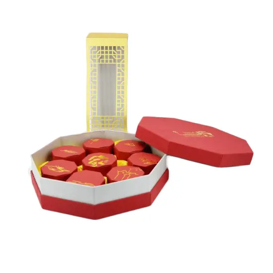 Custom Printed Paper Mooncake Packaging Box