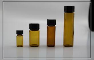 Screw neck clear amber Sample Glass Vials , borosilicate tu