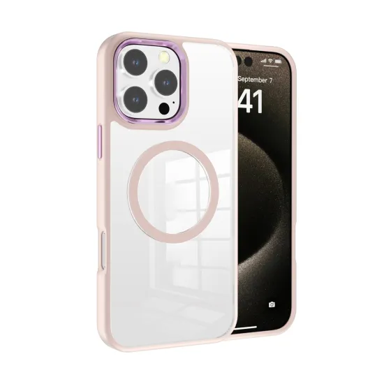Metal Camera Acrylic Magnetic Case for iPhone 16 Pro Max