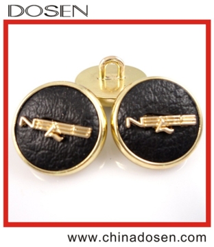 Brand high quality decorative sewing buttons and leather for police clothing china factory,button down collar shirts