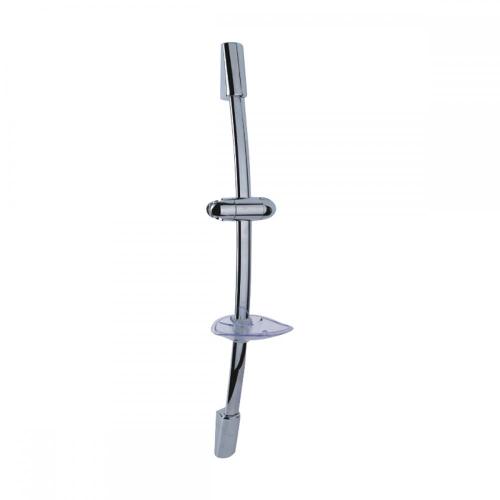 Silver Zinc Wall Mounted Adjustable Height Sliding Bar