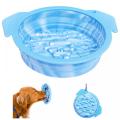 Bol de chien de gel de silice pliable avec disque de succion