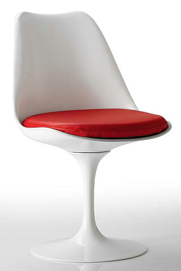 Tulip Armless Chair Fiberglass Dining-stoel