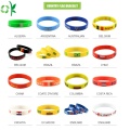 Aangepaste siliconen armband Hoge kwaliteit zwarte polsband