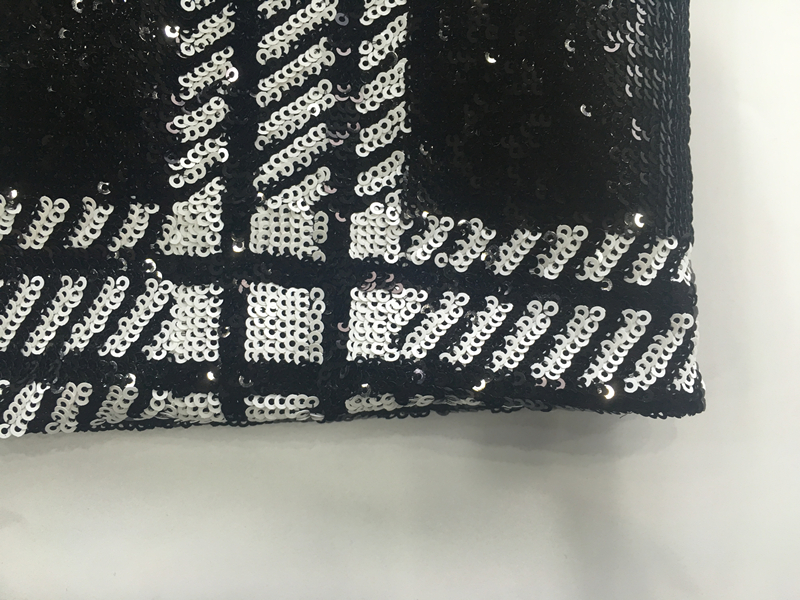 Sequin Geometry Embroidery Fabric