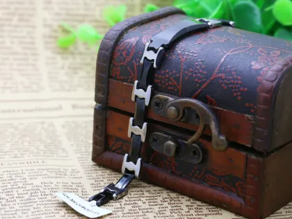 2017Fashion Men Bracelet Silver Bracelet Stainless Steel