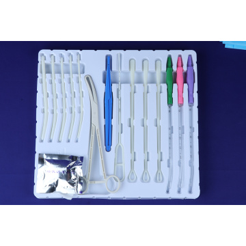 Disposable uterine cavity tissue suction tube kit