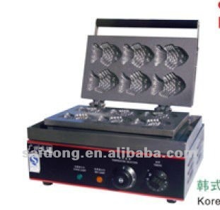 Stainless Steel Electric Commercial Fish Shape Waffle Baker(EG-6Q)