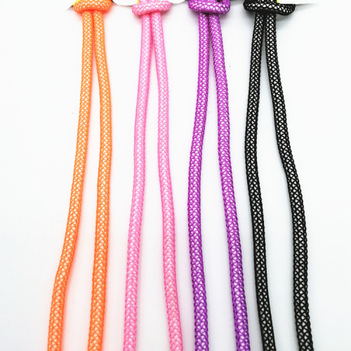 Custom designer round drawstring rope for hoodie shoes