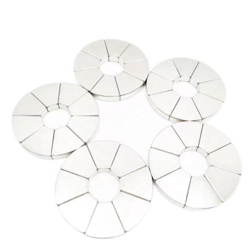 Customized N25 to N52 Wedge Neodymium Arc Magnets for Brushless DC Motor Stator Rotor