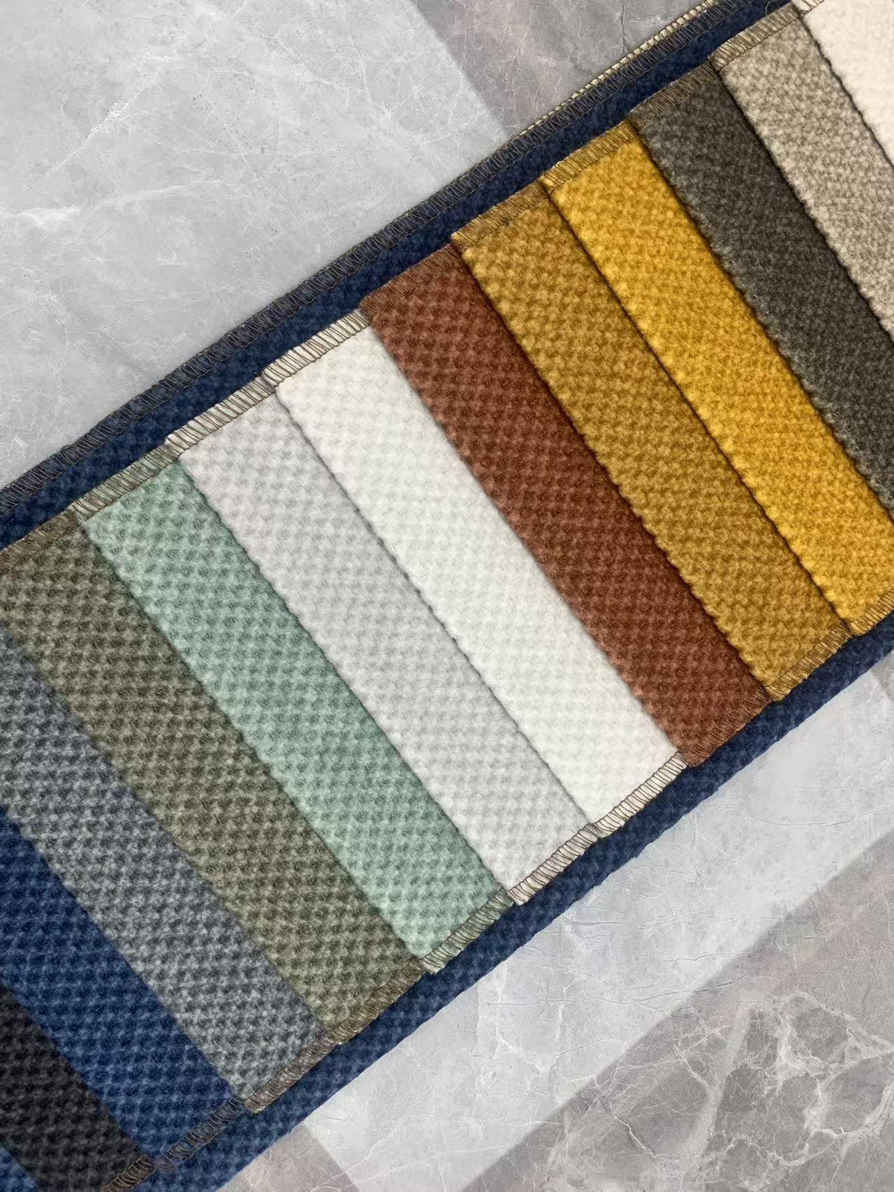 Honeycomb Velvet Fabric Simple Textured Sofa Fabric