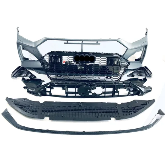 ABS PP Car Bumper Grille and Lip Kit for Audi A7 C8 2019-2020 RS7 Upgrade