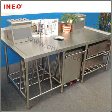 Ineo Professional Professional Multifunctional Restaurant Kitchen โต๊ะทำงานสแตนเลสสตีล