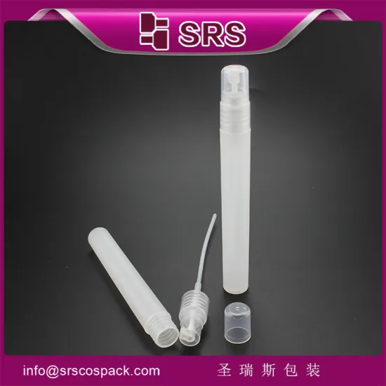 Plastic sprayer bottle 12ml container packaging ,perfume bottle with sprayer for serum