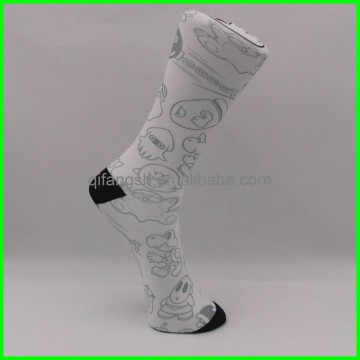 sublimation knee high socks for women