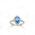 Cincin Perempuan 925 Silver Mewah Solitaire Rings