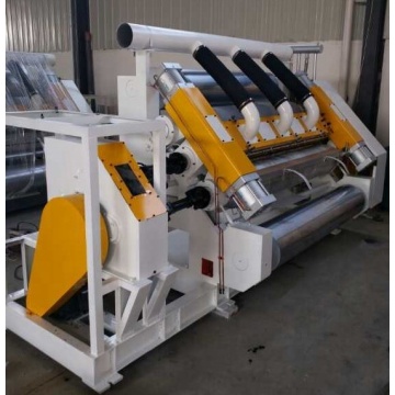 Corrugated cardboard single facer making machine