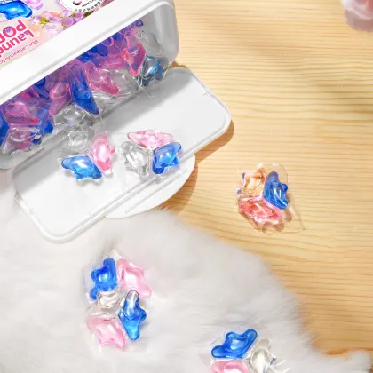 Wholesale Laundry Pods: Blue Wind Chime BIO Enzyme Detergent - 40 Count