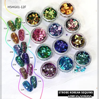 Wholesale Glitter Chunky Powder for Nails - Custom Reflective Glitter Powder