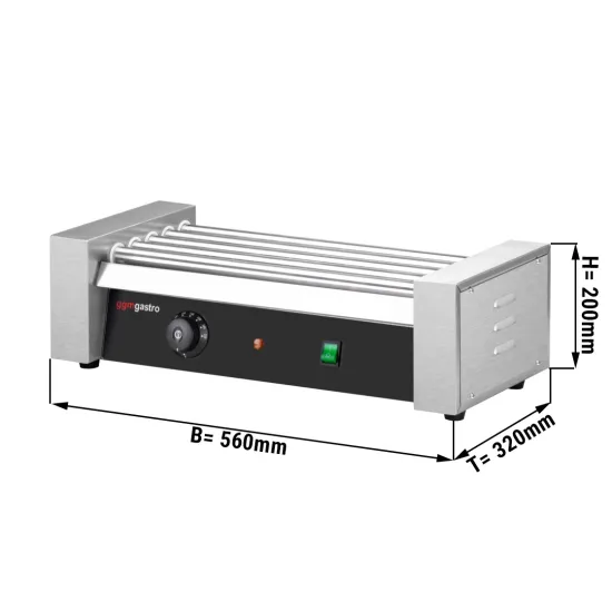 China Manufacturer′ S Price Commercial 9 Roller Grill Hot Dog Sausage Warmer Rolling Machine Industrial Hot Dog Roller Grill Hdgj5