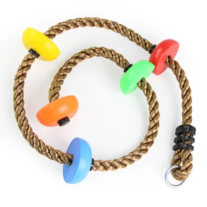 Backyard Outdoor Ninja Warrior Climbing Rope Swing