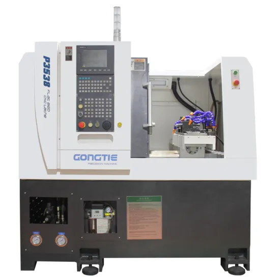CNC Lathe with High Precision Electric Spindle Gang Tool Machine