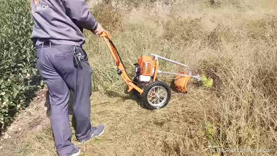 Tailândia 52cc Cuttador de pincel de push de mão de mão de duas rodas