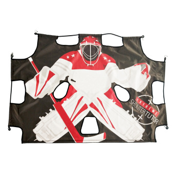 ทนทาน 8ft x 16ft ripstop ice ice hockey ยิงผ้าใบกับ 5 หลุม