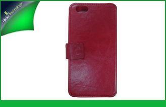 Red Smart Apple Iphone Leather Cases Flip PU Leather for Ip