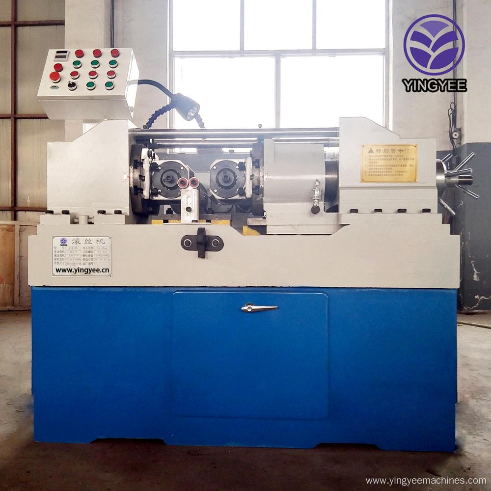 High speed solid barthreadrollingmachine withthreadroller