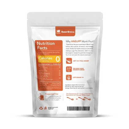 Natural Monk Fruit Extract Powder and Erythritol Blend: Enhancing Taste in Foods and Beverages