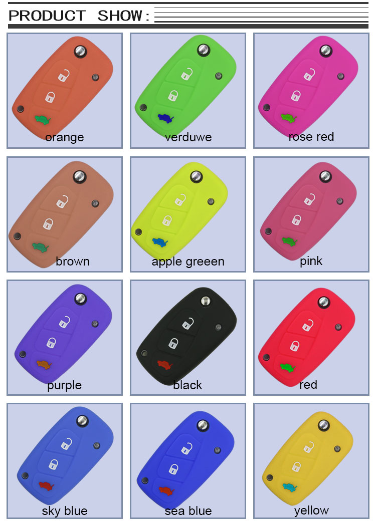 Fiat car key cover