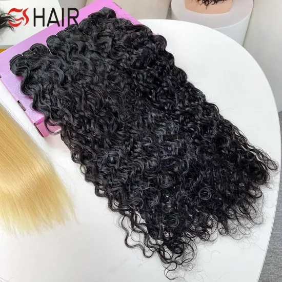 GS Free Sample Water Wave Peruvian Cuticle Aligned Virgin Hair Extension Bundle