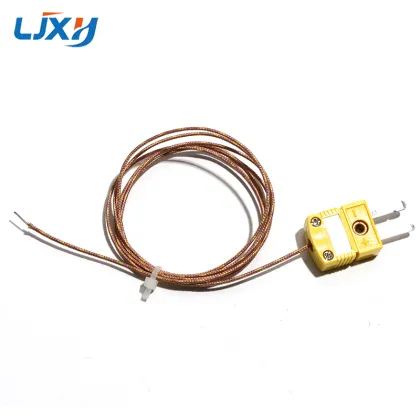 LJXH GG-K-30-SLE High Precision K-Type Thermocouple Probe with Fiberglass Wire