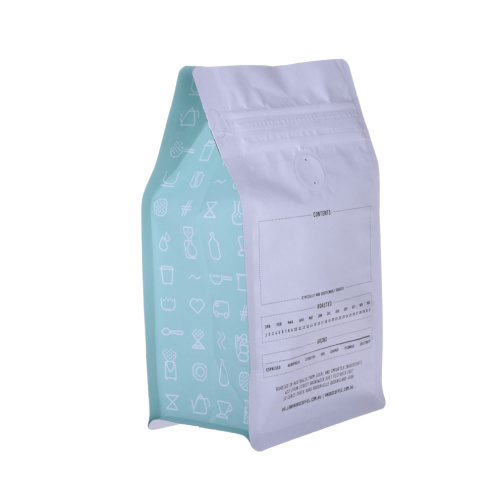 Heat Seal Custom Plastic Flat Bottom Coffee Bag