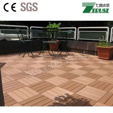 DIY wpc decking tile outdoor tile for balcony swimming pool bathroom floor,friendly decking