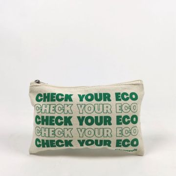 Recyclable Mini Canvas Cosmetic Bag