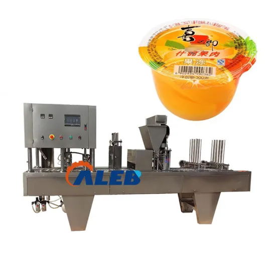 Hot Sale Yogurt Pudding Cup Filling and Sealing Machine | Jam Jelly Filling Sealing Machine