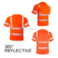 T-Shirts mit hoher Sichtbarkeit Sicherheitsreflektierender Arbeitshemden