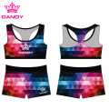 လက်ကား Sublimated အရွယ်ရောက်ပြီးသူ Cheerleader မတ်မတ်