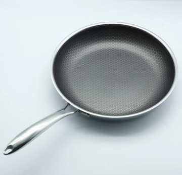 Wok anti -stick de acero inoxidable de alta eficiencia