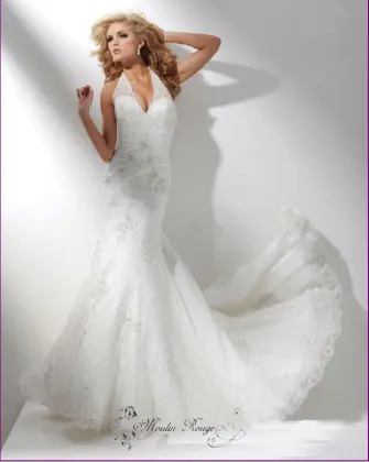 Attractive Strapless Organza Wedding Dress Bridal Dresses