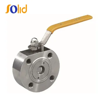 Stainless steel cf8m 1PC wafer flange type Ball valve