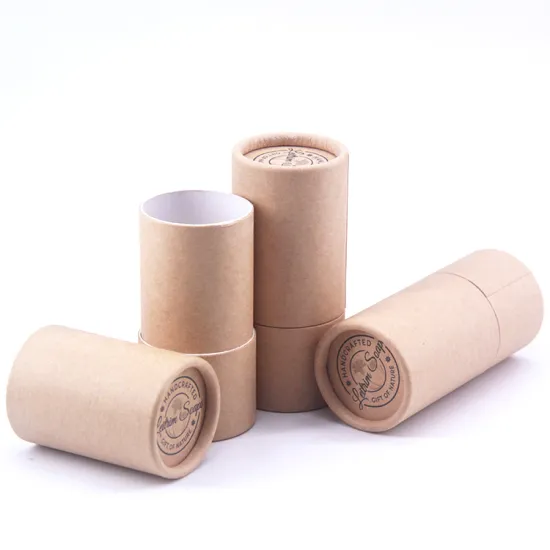 Eco packaging deodorant container push up paper packaging