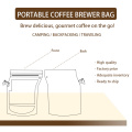 Einzelne Tropfbeutel reisefreundliche Single-Serving-Kaffeetaschen